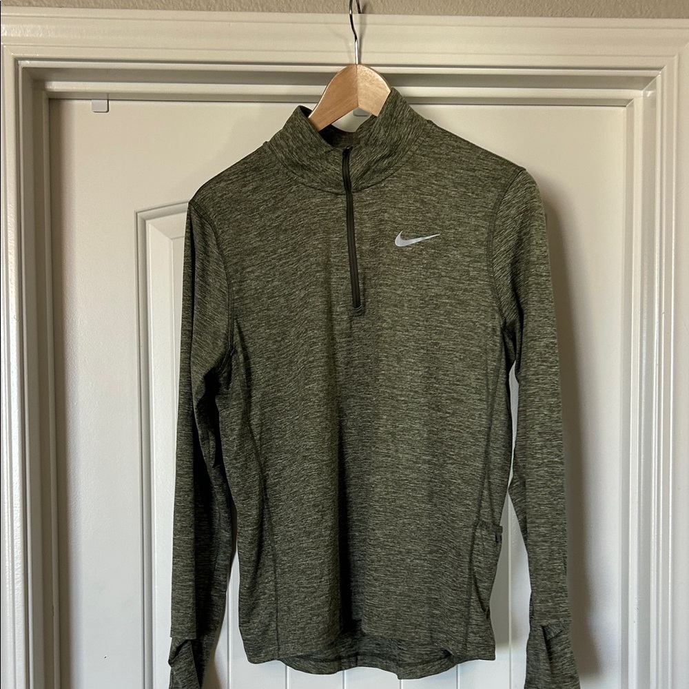 Nike Green Quarter-Zip Pullover